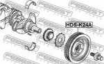 Шкив коленвала FEBEST 48486