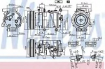 Компрессор кондиционера NISSENS 35740