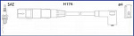 Провода зажигания высоковольтные HITACHI-HUCO 110002