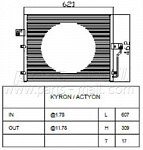 Радиатор кондиционера PARTS-MALL 191215