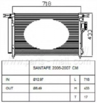 Радиатор кондиционера PARTS-MALL 124848