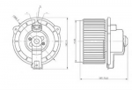 Вентилятор (моторчик) печки LUZAR 45587