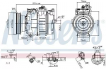 Компрессор кондиционера NISSENS 132286