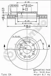 Тормозной диск BREMBO