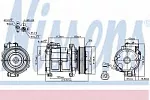 Компрессор кондиционера NISSENS 115642