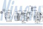 Компрессор кондиционера NISSENS 182777