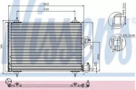 Радиатор кондиционера NISSENS 83907