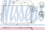 Радиатор кондиционера NISSENS 42000