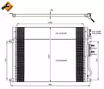 Радиатор кондиционера NRF 127489