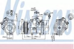 Компрессор кондиционера NISSENS 134419