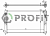 Радиатор охлаждения двигателя PROFIT 87828